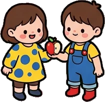 People together, a sticker from the The Kindergarten world