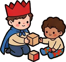People together, a sticker from the The Kindergarten world
