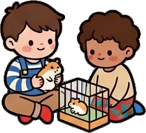 People together, a sticker from the The Kindergarten world
