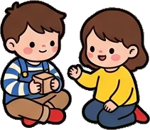 People together, a sticker from the The Kindergarten world