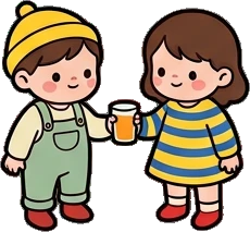 People together, a sticker from the The Kindergarten world