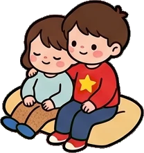 People together, a sticker from the The Kindergarten world