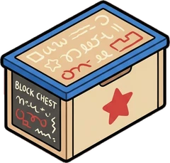 Chests and trunks, a sticker from the The Kindergarten world