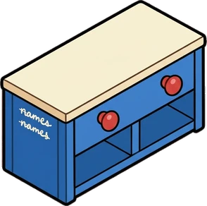 Chests and trunks, a sticker from the The Kindergarten world