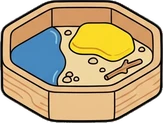 Pet beds and homes, a sticker from the The Kindergarten world