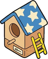 Pet beds and homes, a sticker from the The Kindergarten world
