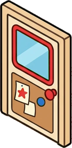 Doors, a sticker from the The Kindergarten world