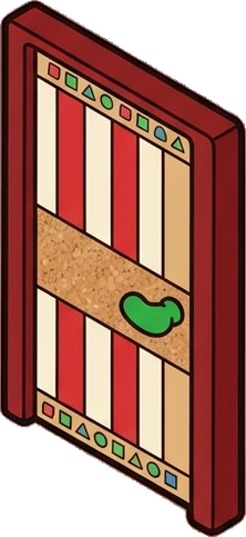 Doors, a sticker from the The Kindergarten world