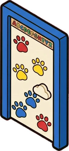 Doors, a sticker from the The Kindergarten world