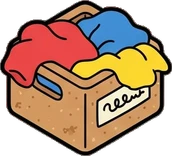 Baskets and floor things, a sticker from the The Kindergarten world