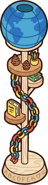Floor lamps, a sticker from the The Kindergarten world