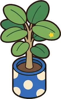 Floor plants, a sticker from the The Kindergarten world