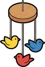 Garlands and hanging things, a sticker from the The Kindergarten world