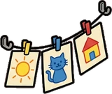 Garlands and hanging things, a sticker from the The Kindergarten world