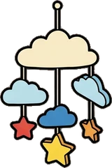 Garlands and hanging things, a sticker from the The Kindergarten world