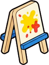 Hobby gear, a sticker from the The Kindergarten world