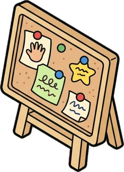 Big floor pieces, a sticker from the The Kindergarten world