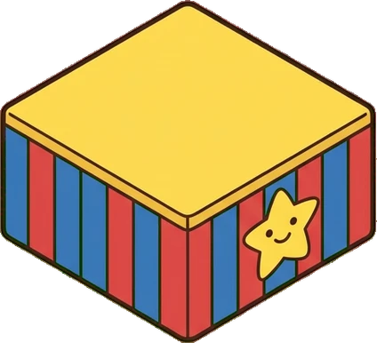 Platforms and daises, a sticker from the The Kindergarten world