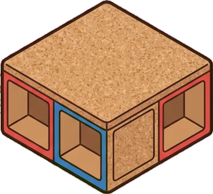 Platforms and daises, a sticker from the The Kindergarten world