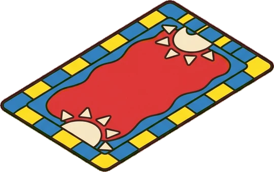 Rugs, a sticker from the The Kindergarten world