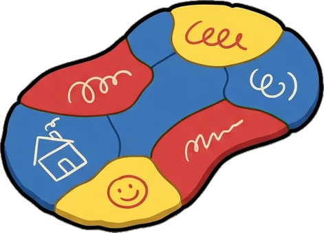 Rugs, a sticker from the The Kindergarten world