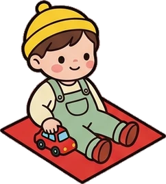 People sitting, a sticker from the The Kindergarten world