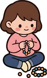 People sitting, a sticker from the The Kindergarten world