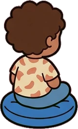 People sitting, a sticker from the The Kindergarten world