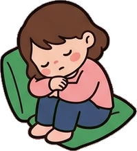 People sitting, a sticker from the The Kindergarten world