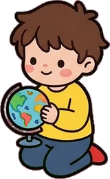 People sitting, a sticker from the The Kindergarten world