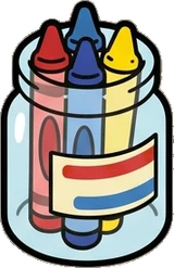 Shelf things, a sticker from the The Kindergarten world