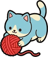 Cats and small animals, a sticker from the The Kindergarten world