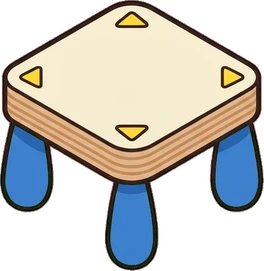 Tables for two, a sticker from the The Kindergarten world