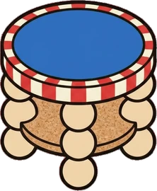 Tables for two, a sticker from the The Kindergarten world