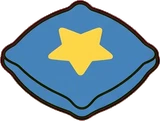 Cushions and blankets, a sticker from the The Kindergarten world