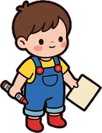 People standing, a sticker from the The Kindergarten world