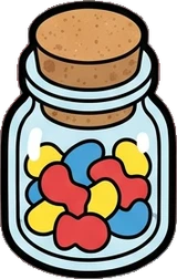Food and drinks, a sticker from the The Kindergarten world