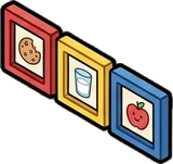 Wall art and frames, a sticker from the The Kindergarten world