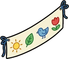 Wall art and frames, a sticker from the The Kindergarten world