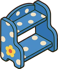 Wall shelves, a sticker from the The Kindergarten world