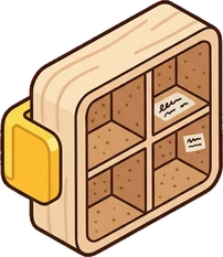 Wall shelves, a sticker from the The Kindergarten world