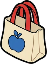 Bags, hats and shoes, a sticker from the The Kindergarten world