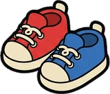 Bags, hats and shoes, a sticker from the The Kindergarten world