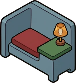Benches, a sticker from the Little Bookshop world
