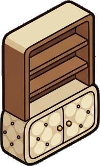 Bookcases, a sticker from the Little Bookshop world