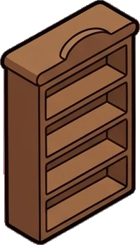 Bookcases, a sticker from the Little Bookshop world