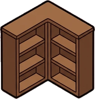 Bookcases, a sticker from the Little Bookshop world