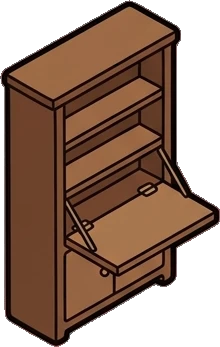 Bookcases, a sticker from the Little Bookshop world