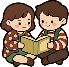 People together, a sticker from the Little Bookshop world