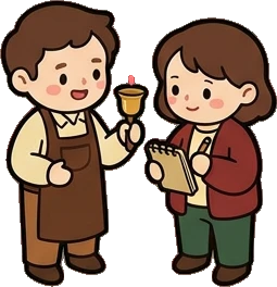 People together, a sticker from the Little Bookshop world